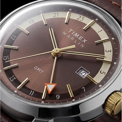 Timex Marlin Quartz GMT 40mm Stainless Steel Bracelet TW2Y84200