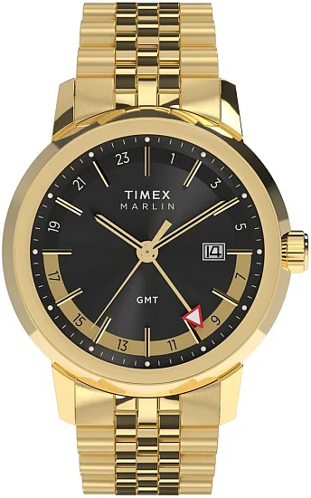 Timex Marlin Quartz GMT 40mm Stainless Steel Bracelet TW2Y47700