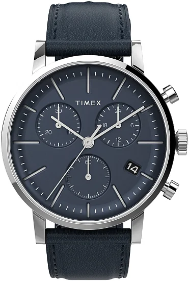 Timex Midtown Chronograph 40mm Leather Strap TW2V36800