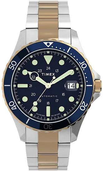 Timex Navi Automatic 41mm Stainless Steel Bracelet Watch TW2U83500