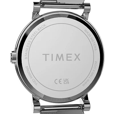 Timex OG 38mm Stainless Steel Mesh Bracelet Ice Blue TW2Y69000