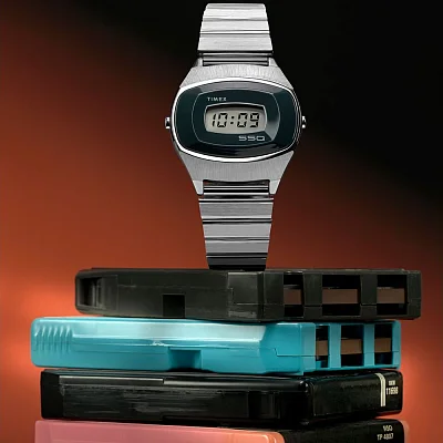 Timex Q Timex 1975 SSQ Digital Reissue 38mm Stainless Steel Bracelet TW2Y06100