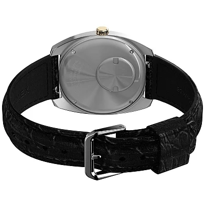 Timex Q Timex 1978 Day-Date 37.5mm Leather Strap Watch TW2W44800