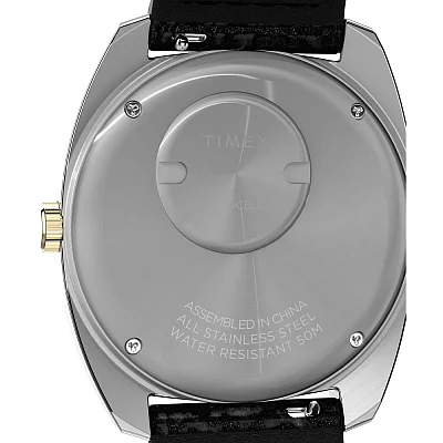 Timex Q Timex 1978 Day-Date 37.5mm Leather Strap Watch TW2W44800