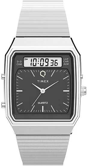 Timex Q Timex 1982 Reissue 33mm Stainless Steel Bracelet TW2Y05900
