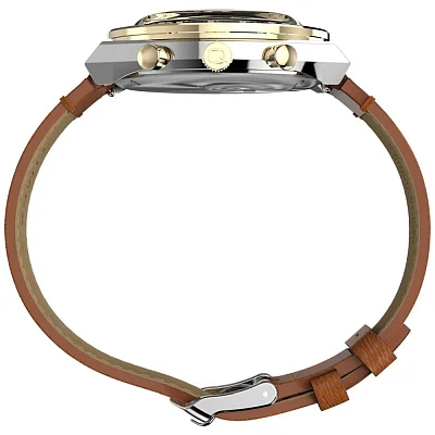 Timex Q Timex Chronograph 40mm Leather Strap TW2W64400