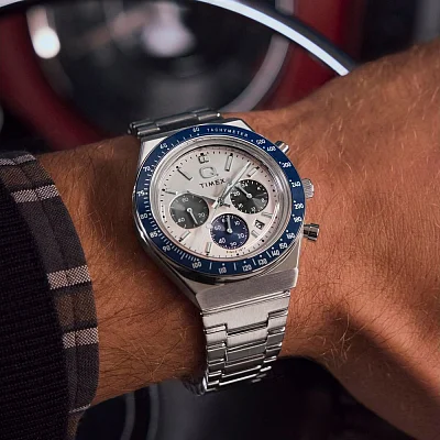 Timex Q Timex Chronograph 40mm Stainless Steel Bracelet TW2Y36200