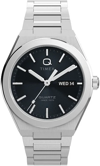 Timex Q Timex Continental Day-Date 39mm Stainless Steel Bracelet TW2Y25000