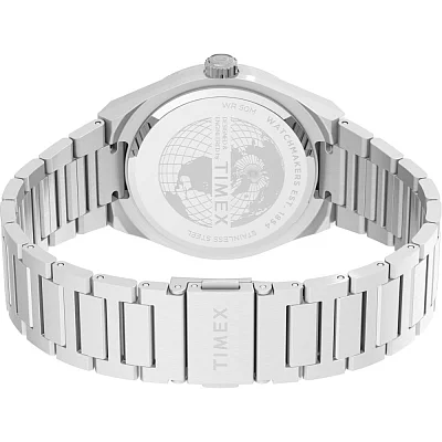 Timex Q Timex Continental Day-Date 39mm Stainless Steel Bracelet TW2Y25100