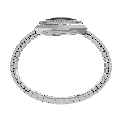 Timex Q Timex Mini 30mm Stainless Steel Bracelet Ice Blue TW2Y77300