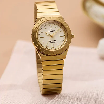 Timex Q Timex Mini 30mm Stainless Steel Expansion Band TW2Y57500