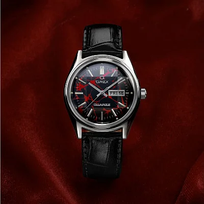 Timex Q Timex Red Vega 1978 Reissue 38mm Leather Strap TW2Y55700