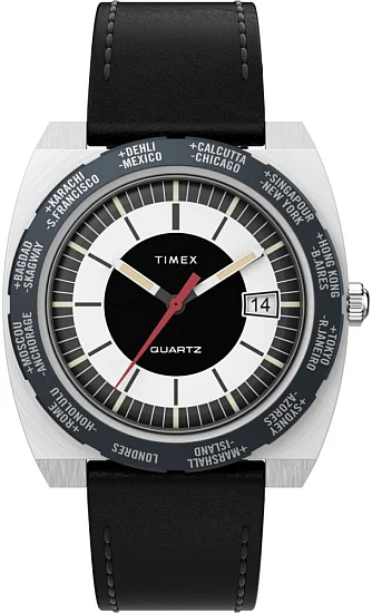 Timex Q Timex Reissue Degrade Day-Date 38mm Stainless Steel TW2V69500