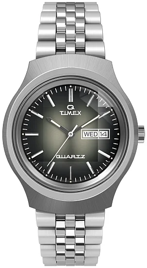 Timex Q Timex Reissue Degrade Day-Date 38mm Stainless Steel Bracelet TW2W22500