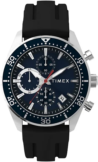 Timex Ridgefield Chronograph 42mm Silicone Strap TW2Y62300