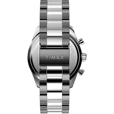 Timex Ridgefield Chronograph 42mm Stainless Steel Bracelet Ice Blue Dial TW2Y62200