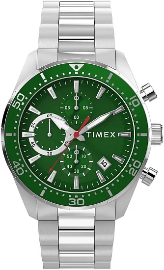 Timex Ridgefield Chronograph 42mm Stainless Steel Bracelet TW2Y62100