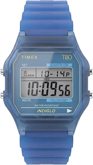 Timex T80 34mm Resin Strap Indiglo TW2Y34200