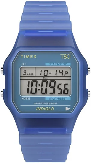 Timex T80 34mm Resin Strap Indiglo TW2Y34200