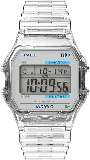 Timex T80 34mm Resin Strap Indiglo TW2Y36400