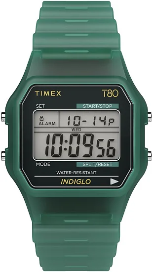 Timex T80 34mm Resin Strap Indiglo TW2Y34100