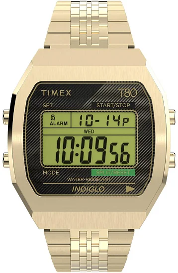 Timex T80 34mm Stainless Steel Bracelet Indiglo TW2V74300