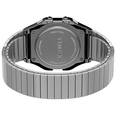 Timex T80 34mm Stainless Steel Expansion Band Indiglo TW2R79100
