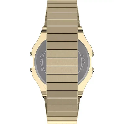 Timex T80 34mm Stainless Steel Gold PVD Bracelet Indiglo TW2W68100