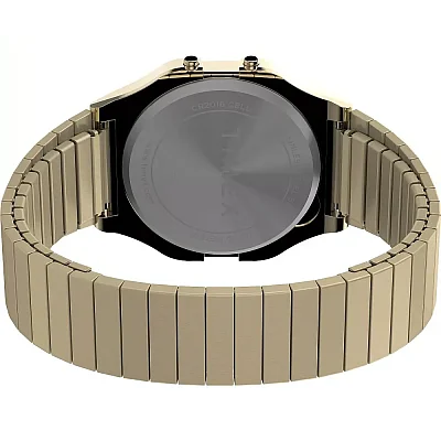 Timex T80 34mm Stainless Steel Gold PVD Bracelet Indiglo TW2W68100