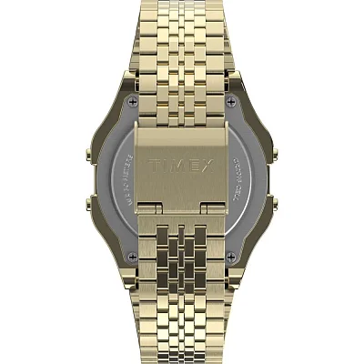 Timex T80 34mm Stainless Steel Gold PVD Bracelet Indiglo TW2R79200