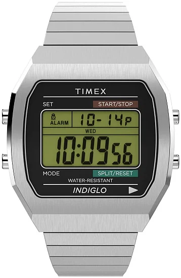 Timex T80 36mm Stainless Steel Expansion Band Indiglo TW2W47700