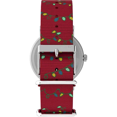 Timex x Peanuts Weekender Holiday 38mm Fabric Strap Watch TW2W80800