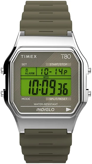 Timex T80 34mm Resin Strap Indiglo TW2V41100