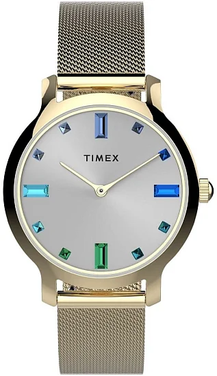 Timex Transcend 31mm Stainless Steel Mesh Band Watch TW2U86900