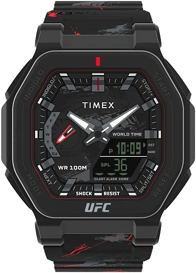 Timex UFC Colossus Fight Week 45mm Resin Strap Indiglo TW2V85300