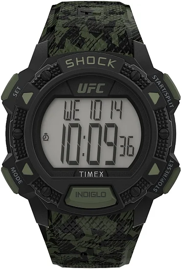 Timex UFC Core Shock 45mm Resin Strap Indiglo TW4B27500