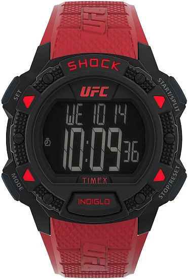 Timex UFC Core Shock 45mm Resin Strap Indiglo TW4B27600