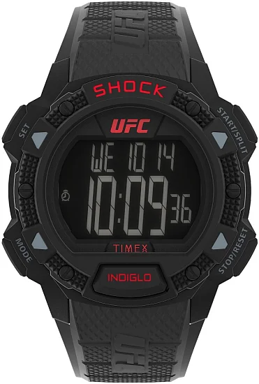 Timex UFC Core Shock 45mm Resin Strap Indiglo TW4B27400