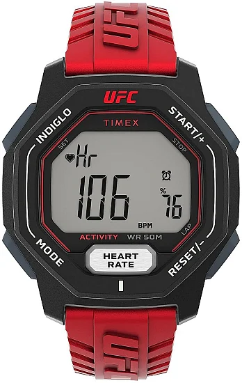 Timex UFC Spark 46mm Resin Strap HR Indiglo TW2V84000