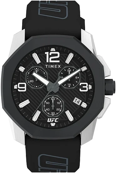 Timex UFC Icon Chronograph 45mm Silicone Strap TW2V58600