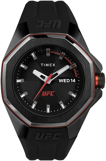 Timex UFC Pro Day-Date 44mm Silicone Strap TW2V57300
