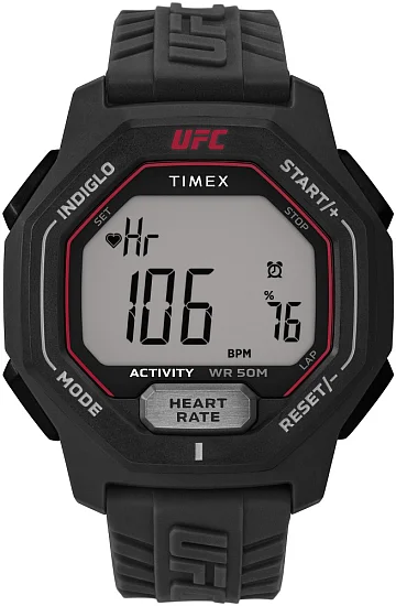 Timex UFC Spark 46mm Resin Strap HR Indiglo TW2V83800