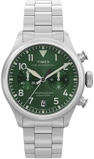 Timex Waterbury Ace Chronograph 41mm Stainless Steel Bracelet TW2Y19100
