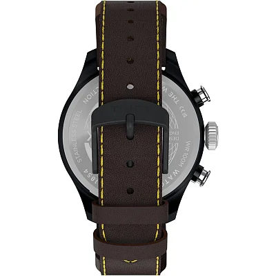 Timex Waterbury Ace Fly-Back Chronograph 43mm Leather Strap TW2Y70100