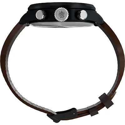 Timex Waterbury Ace Fly-Back Chronograph 43mm Leather Strap TW2Y70100