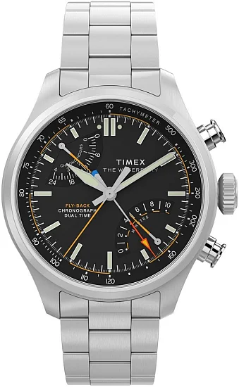 Timex Waterbury Ace Fly-Back Chronograph 43mm Steel Bracelet TW2Y70200