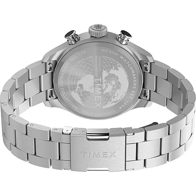Timex Waterbury Ace Fly-Back Chronograph 43mm Steel Bracelet TW2Y70200