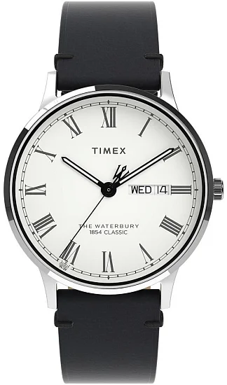 Timex Waterbury Classic 40mm Leather Strap Indiglo TW2W15000