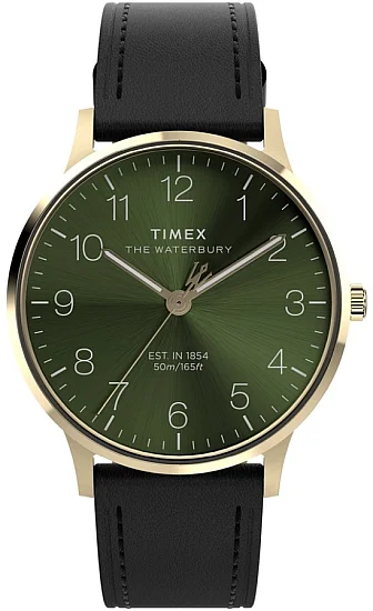 Timex Waterbury Classic 40mm Leather Strap Indiglo TW2W75900
