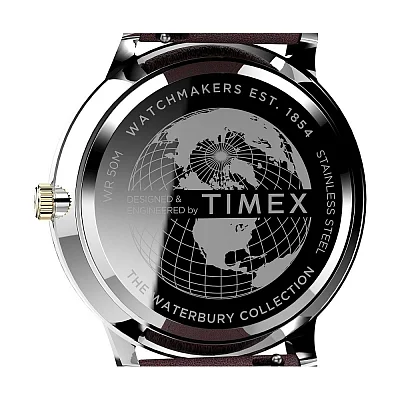 Timex Waterbury Classic 40mm Leather Strap Indiglo TW2V28800